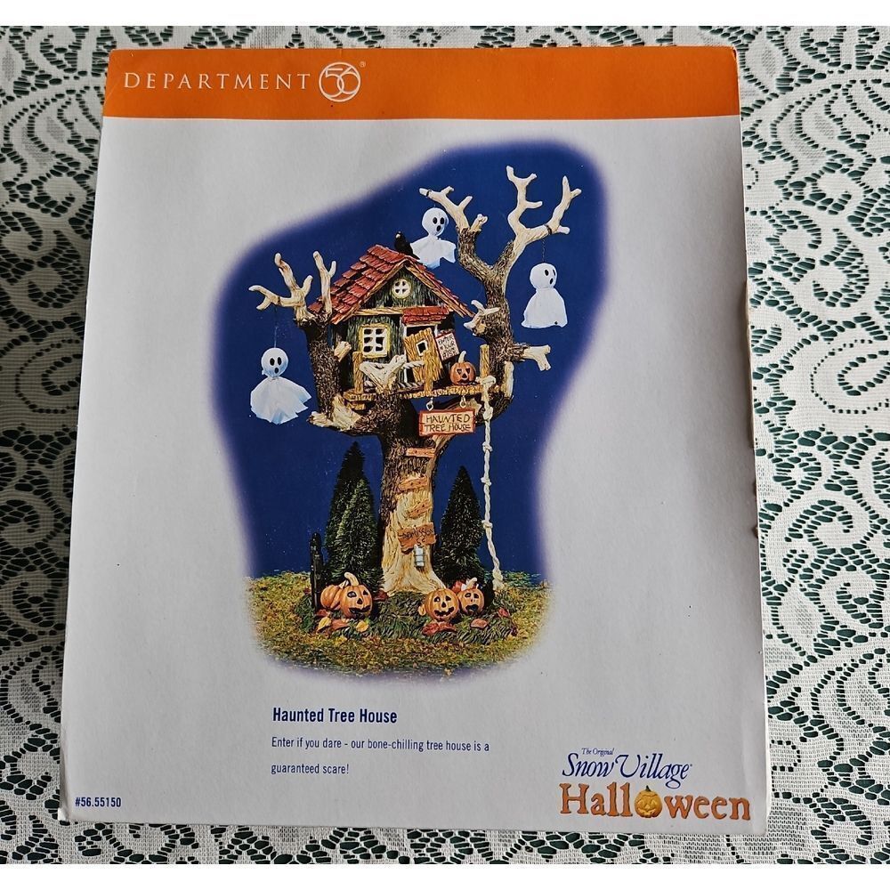 Department 56 Halloween Tree House with Ghosts